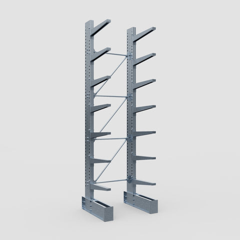 Cantilever Rack - Single Sided - Heavy Duty - Hot Dip Galvanized - Full Bay - Height 4572mm