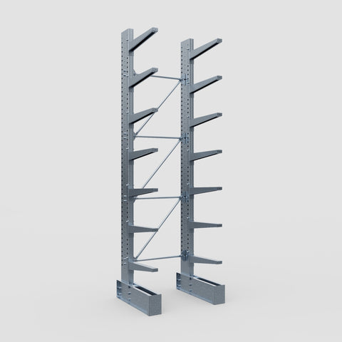 Cantilever Rack - Single Sided - Ultra Heavy Duty - Hot Dip Galvanized - Full Bay - Height 4877mm