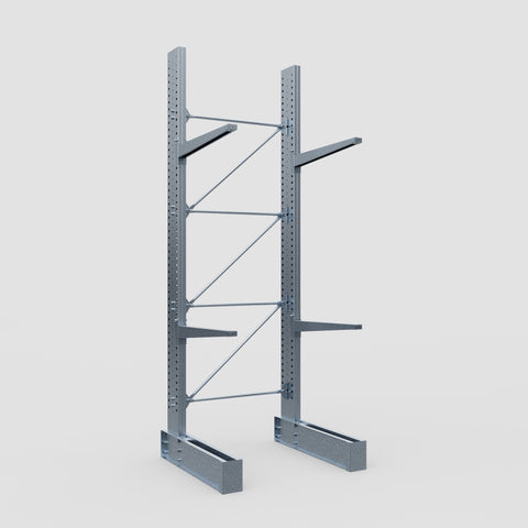 Cantilever Rack - Single Sided - Heavy Duty - Hot Dip Galvanized - Full Bay - Height 4572mm