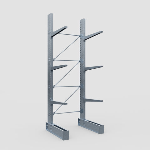 Cantilever Rack - Single Sided - Heavy Duty - Hot Dip Galvanized - Full Bay - Height 4572mm