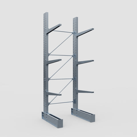 Cantilever Rack - Single Sided - Super Heavy Duty - Hot Dip Galvanized - Full Bay - Height 4877mm