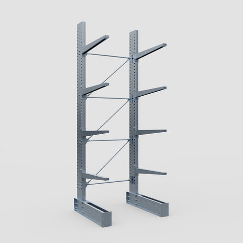 Cantilever Rack - Single Sided - Heavy Duty - Hot Dip Galvanized - Full Bay - Height 4572mm