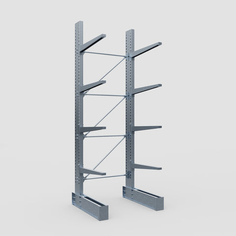 Cantilever Rack - Single Sided - Super Heavy Duty - Hot Dip Galvanized - Full Bay - Height 4877mm