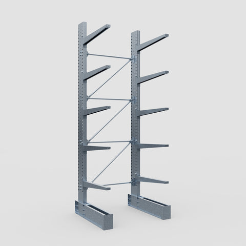 Cantilever Rack - Single Sided - Super Heavy Duty - Hot Dip Galvanized - Full Bay - Height 4877mm