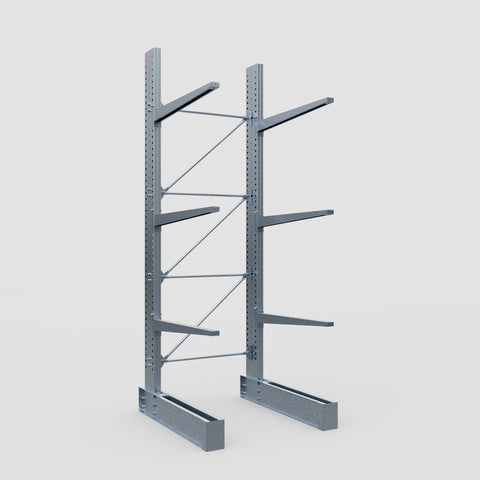 Cantilever Rack - Single Sided - Heavy Duty - Hot Dip Galvanized - Full Bay - Height 4572mm