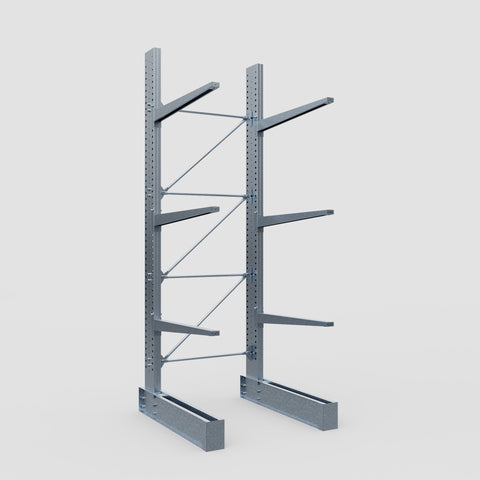 Cantilever Rack - Single Sided - Ultra Heavy Duty - Hot Dip Galvanized - Full Bay - Height 4877mm