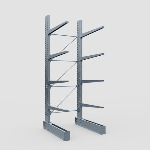 Cantilever Rack - Single Sided - Heavy Duty - Hot Dip Galvanized - Full Bay - Height 4572mm