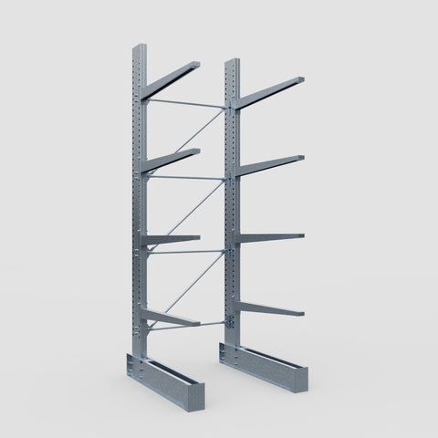Cantilever Rack - Single Sided - Super Heavy Duty - Hot Dip Galvanized - Full Bay - Height 4877mm
