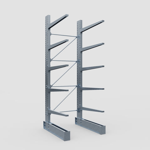 Cantilever Rack - Single Sided - Heavy Duty - Hot Dip Galvanized - Full Bay - Height 4572mm