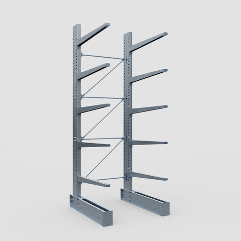 Cantilever Rack - Single Sided - Ultra Heavy Duty - Hot Dip Galvanized - Full Bay - Height 4877mm