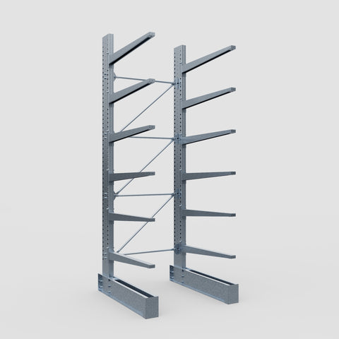 Cantilever Rack - Single Sided - Heavy Duty - Hot Dip Galvanized - Full Bay - Height 4572mm