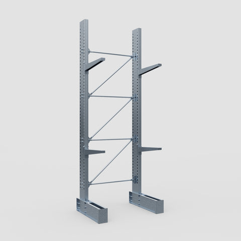 Cantilever Rack - Single Sided - Heavy Duty - Hot Dip Galvanized - Full Bay - Height 4572mm