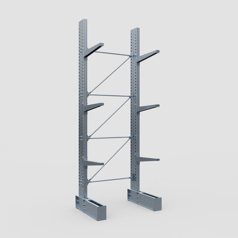 Cantilever Rack - Single Sided - Heavy Duty - Hot Dip Galvanized - Full Bay - Height 4572mm