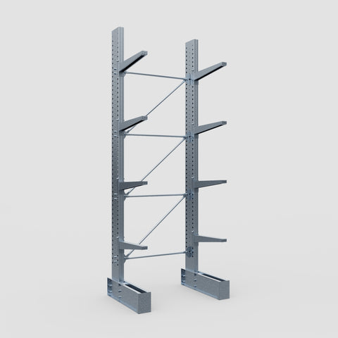 Cantilever Rack - Single Sided - Heavy Duty - Hot Dip Galvanized - Full Bay - Height 4572mm