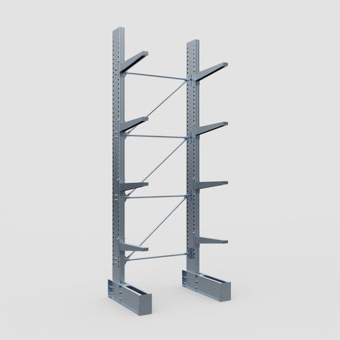 Cantilever Rack - Single Sided - Super Heavy Duty - Hot Dip Galvanized - Full Bay - Height 4877mm
