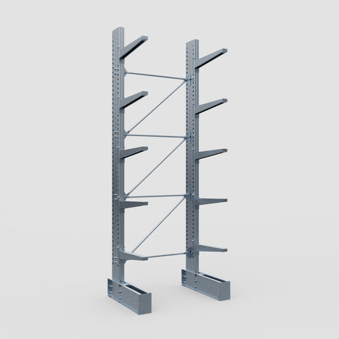Cantilever Rack - Single Sided - Super Heavy Duty - Hot Dip Galvanized - Full Bay - Height 4877mm