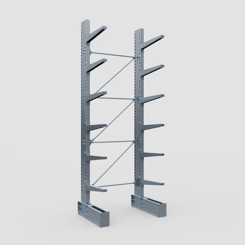 Cantilever Rack - Single Sided - Heavy Duty - Hot Dip Galvanized - Full Bay - Height 4572mm