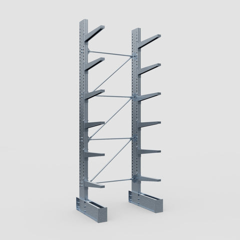 Cantilever Rack - Single Sided - Ultra Heavy Duty - Hot Dip Galvanized - Full Bay - Height 4877mm