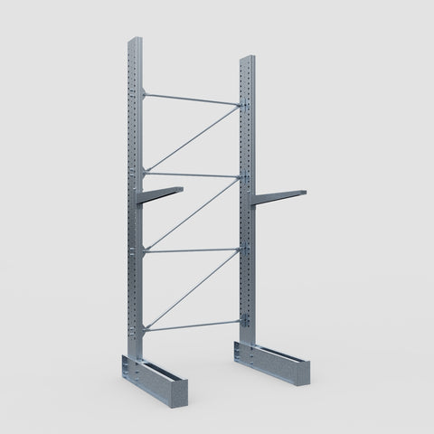 Cantilever Rack - Single Sided - Heavy Duty - Hot Dip Galvanized - Full Bay - Height 4572mm