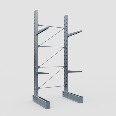 Cantilever Rack - Single Sided - Ultra Heavy Duty - Hot Dip Galvanized - Full Bay - Height 4877mm