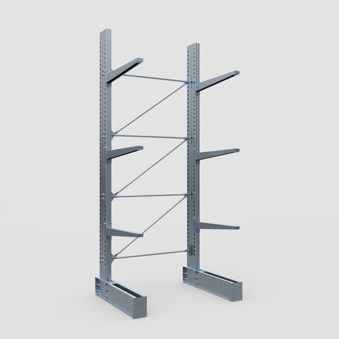 Cantilever Rack - Single Sided - Heavy Duty - Hot Dip Galvanized - Full Bay - Height 4572mm