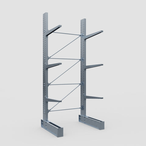 Cantilever Rack - Single Sided - Super Heavy Duty - Hot Dip Galvanized - Full Bay - Height 4877mm
