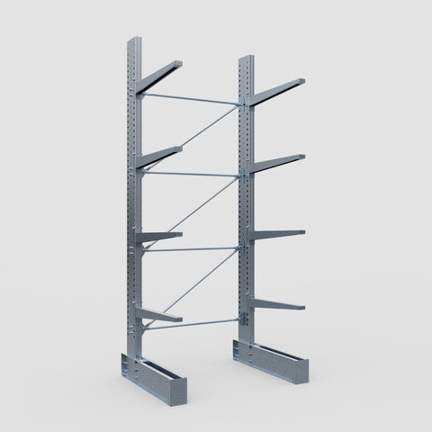 Cantilever Rack - Single Sided - Super Heavy Duty - Hot Dip Galvanized - Full Bay - Height 4877mm