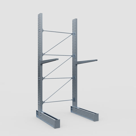 Cantilever Rack - Single Sided - Heavy Duty - Hot Dip Galvanized - Full Bay - Height 4572mm