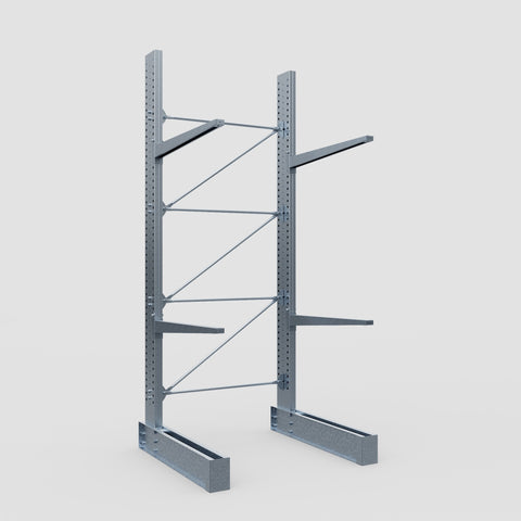 Cantilever Rack - Single Sided - Heavy Duty - Hot Dip Galvanized - Full Bay - Height 4572mm