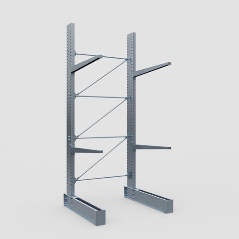 Cantilever Rack - Single Sided - Super Heavy Duty - Hot Dip Galvanized - Full Bay - Height 4877mm