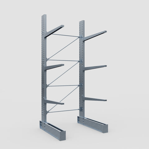 Cantilever Rack - Single Sided - Heavy Duty - Hot Dip Galvanized - Full Bay - Height 4572mm