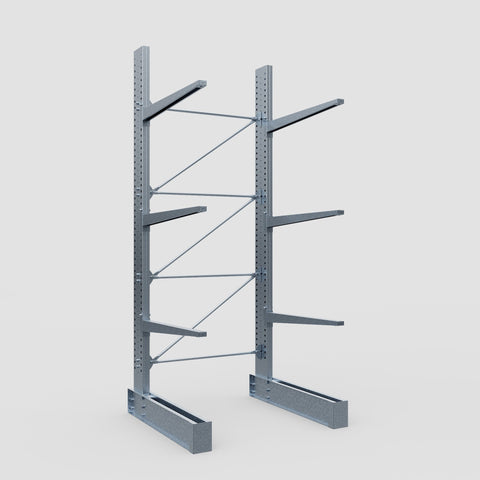 Cantilever Rack - Single Sided - Super Heavy Duty - Hot Dip Galvanized - Full Bay - Height 4877mm
