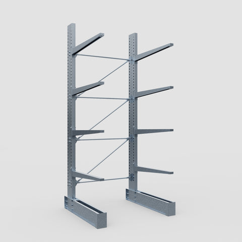 Cantilever Rack - Single Sided - Heavy Duty - Hot Dip Galvanized - Full Bay - Height 4572mm