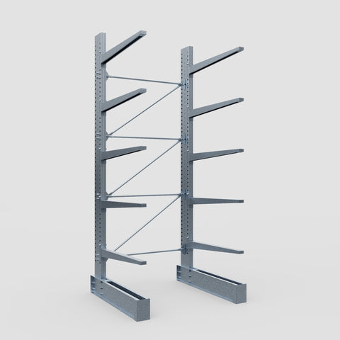 Cantilever Rack - Single Sided - Heavy Duty - Hot Dip Galvanized - Full Bay - Height 4572mm