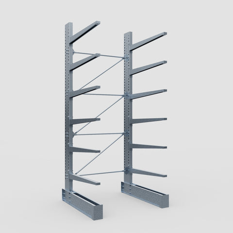 Cantilever Rack - Single Sided - Heavy Duty - Hot Dip Galvanized - Full Bay - Height 4572mm