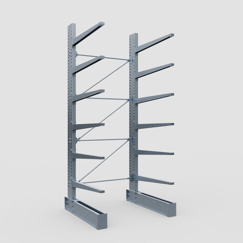 Cantilever Rack - Single Sided - Super Heavy Duty - Hot Dip Galvanized - Full Bay - Height 4877mm