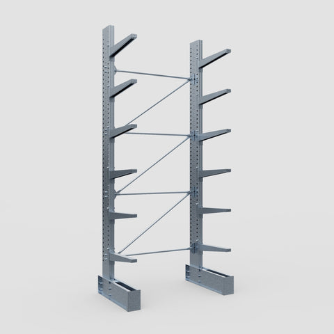 Cantilever Rack - Single Sided - Ultra Heavy Duty - Hot Dip Galvanized - Full Bay - Height 4877mm