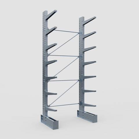 Cantilever Rack - Single Sided - Heavy Duty - Hot Dip Galvanized - Full Bay - Height 4572mm