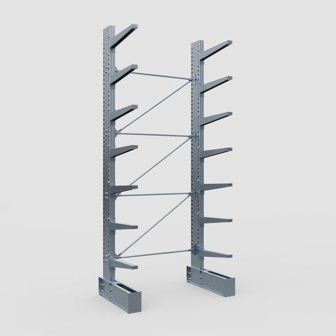 Cantilever Rack - Single Sided - Ultra Heavy Duty - Hot Dip Galvanized - Full Bay - Height 4877mm