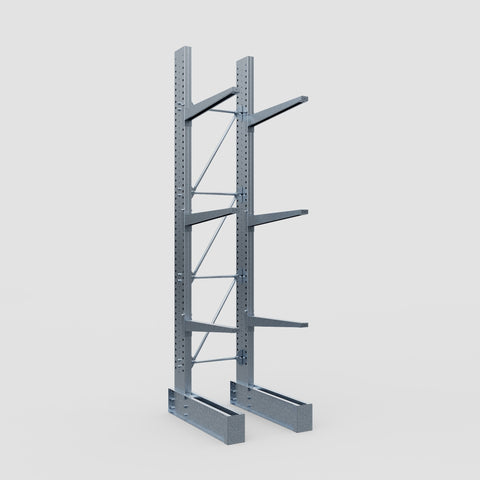 Cantilever Rack - Single Sided - Heavy Duty - Hot Dip Galvanized - Full Bay - Height 4572mm