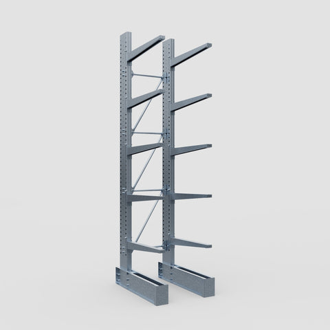 Cantilever Rack - Single Sided - Super Heavy Duty - Hot Dip Galvanized - Full Bay - Height 4877mm