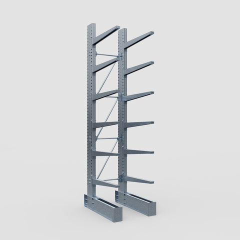 Cantilever Rack - Single Sided - Ultra Heavy Duty - Hot Dip Galvanized - Full Bay - Height 4877mm
