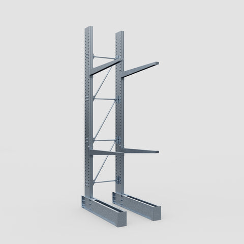 Cantilever Rack - Single Sided - Heavy Duty - Hot Dip Galvanized - Full Bay - Height 4572mm