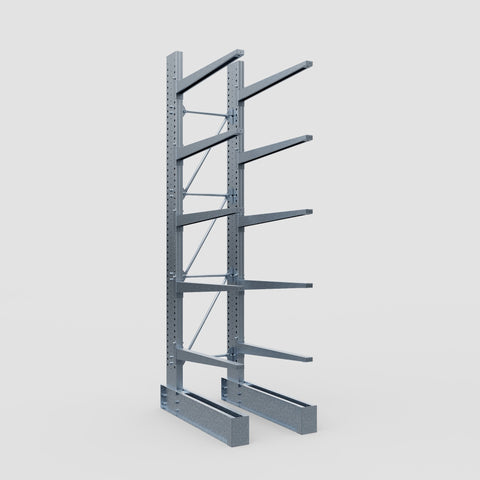 Cantilever Rack - Single Sided - Heavy Duty - Hot Dip Galvanized - Full Bay - Height 4572mm