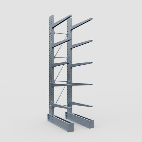 Cantilever Rack - Single Sided - Ultra Heavy Duty - Hot Dip Galvanized - Full Bay - Height 4877mm