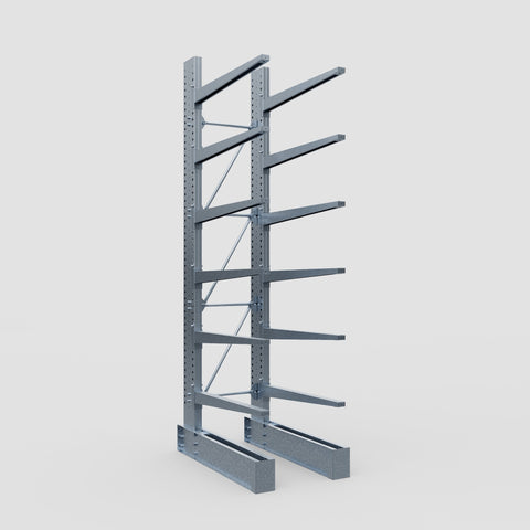 Cantilever Rack - Single Sided - Heavy Duty - Hot Dip Galvanized - Full Bay - Height 4572mm