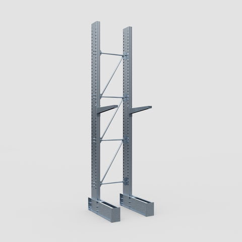 Cantilever Rack - Single Sided - Heavy Duty - Hot Dip Galvanized - Full Bay - Height 4572mm