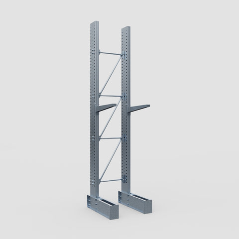 Cantilever Rack - Single Sided - Ultra Heavy Duty - Hot Dip Galvanized - Full Bay - Height 4877mm