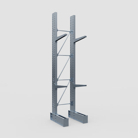 Cantilever Rack - Single Sided - Heavy Duty - Hot Dip Galvanized - Full Bay - Height 4572mm