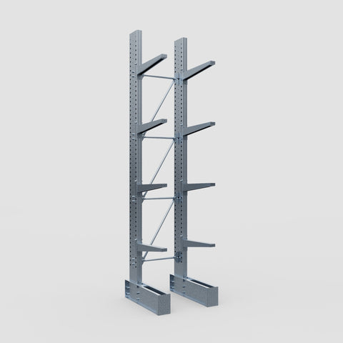 Cantilever Rack - Single Sided - Super Heavy Duty - Hot Dip Galvanized - Full Bay - Height 4877mm